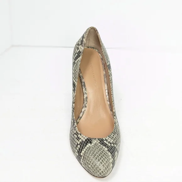 Banana republic leather snake skin pattern heels - Picture 5 of 16
